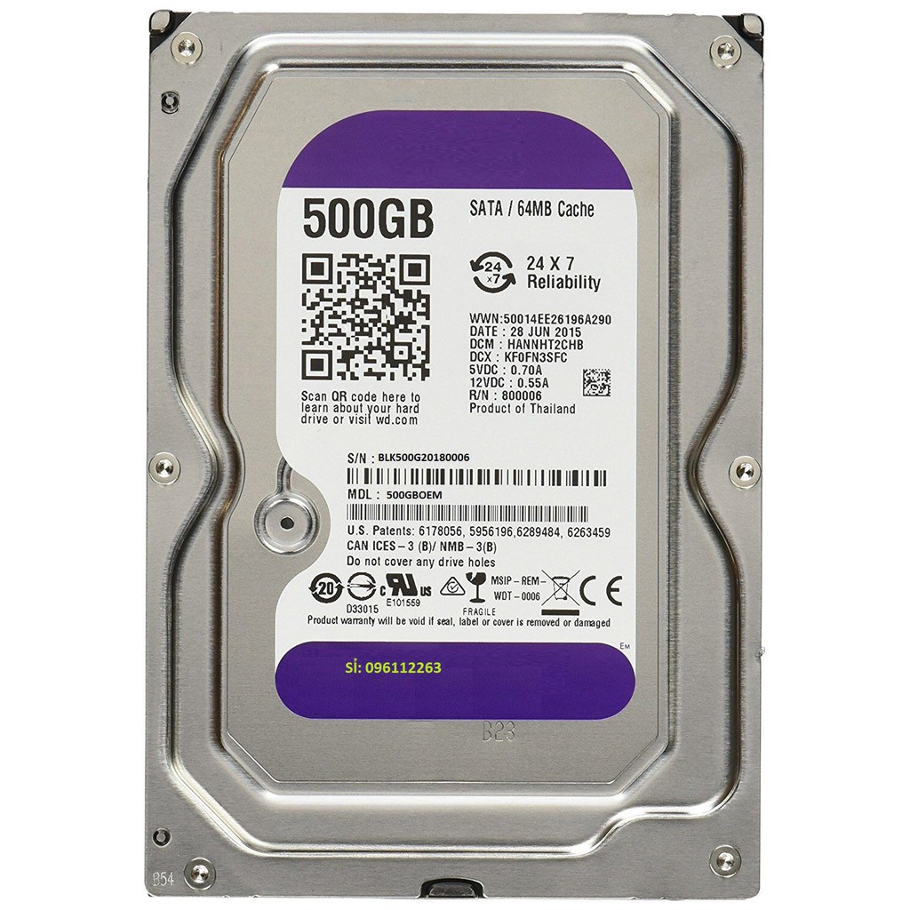 Ổ Cứng Máy Tính 500GB 3.5 - Mới Bảo Hành 24 Tháng | BigBuy360 - bigbuy360.vn