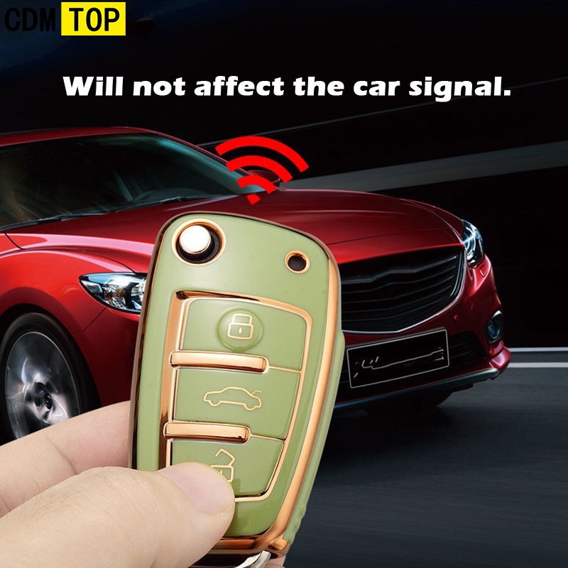 Ốp Điện Thoại TPU Tráng Gương Nắp Lật Cho Audi A1 A4 A7 A8 A3 A5 Q3 Q5 A6 C5 C6 A4 S6