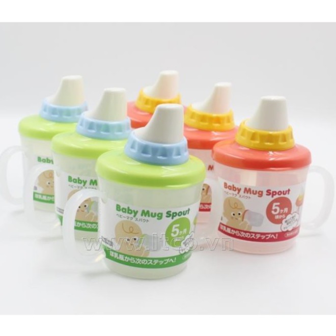 Cốc tập uống ăn dặm cho bé Baby Mug - Made in Japan