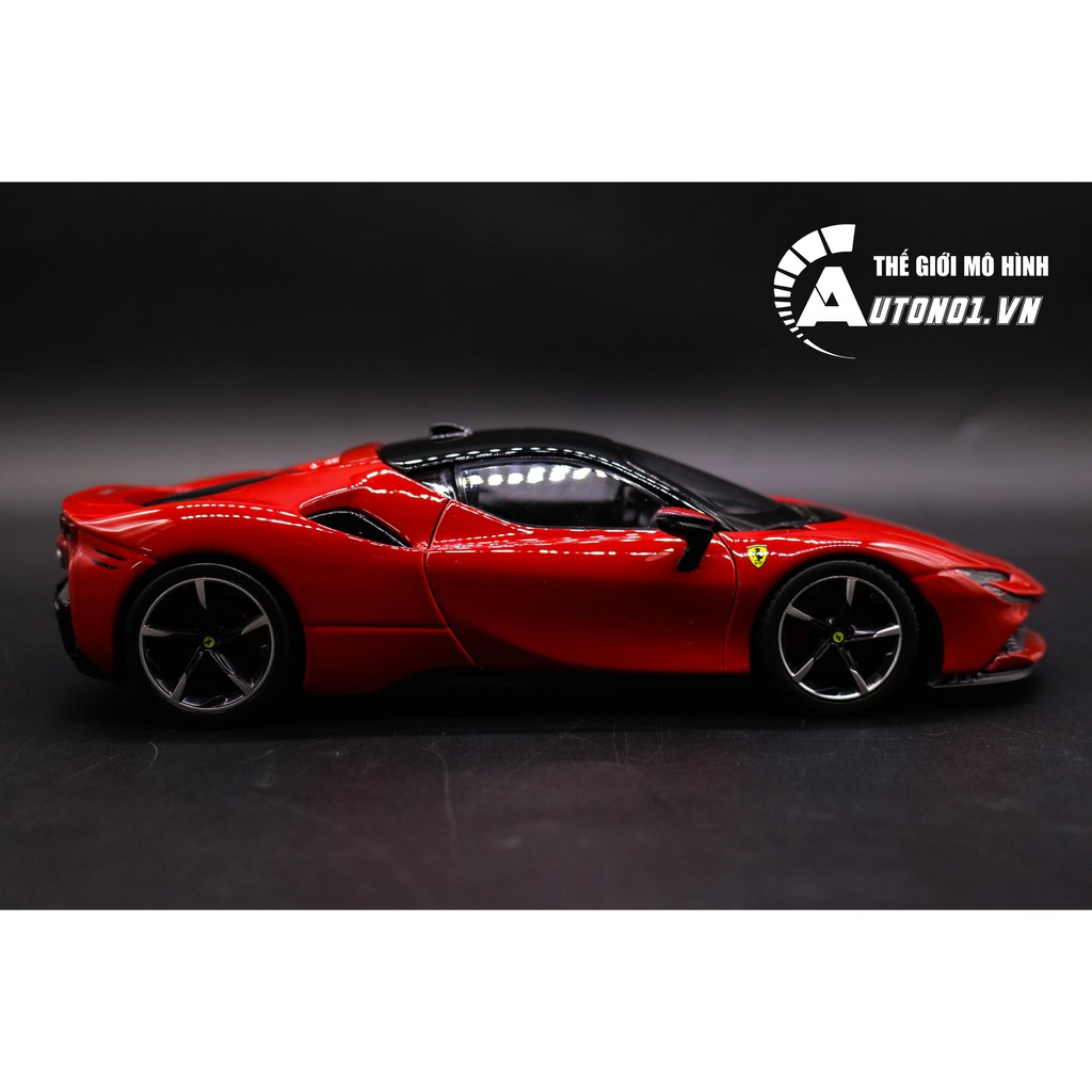 MÔ HÌNH XE FERRARI SF90 STRADALE RED 1:24 BBURAGO 7528