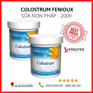 Sữa Non Pháp💖FREESHIP💖Sữa Fenioux Colostrum Cho Mọi Người hộp 200 viên Hỗ Trợ Miễn Dịch Tăng Cường Thể Lực
