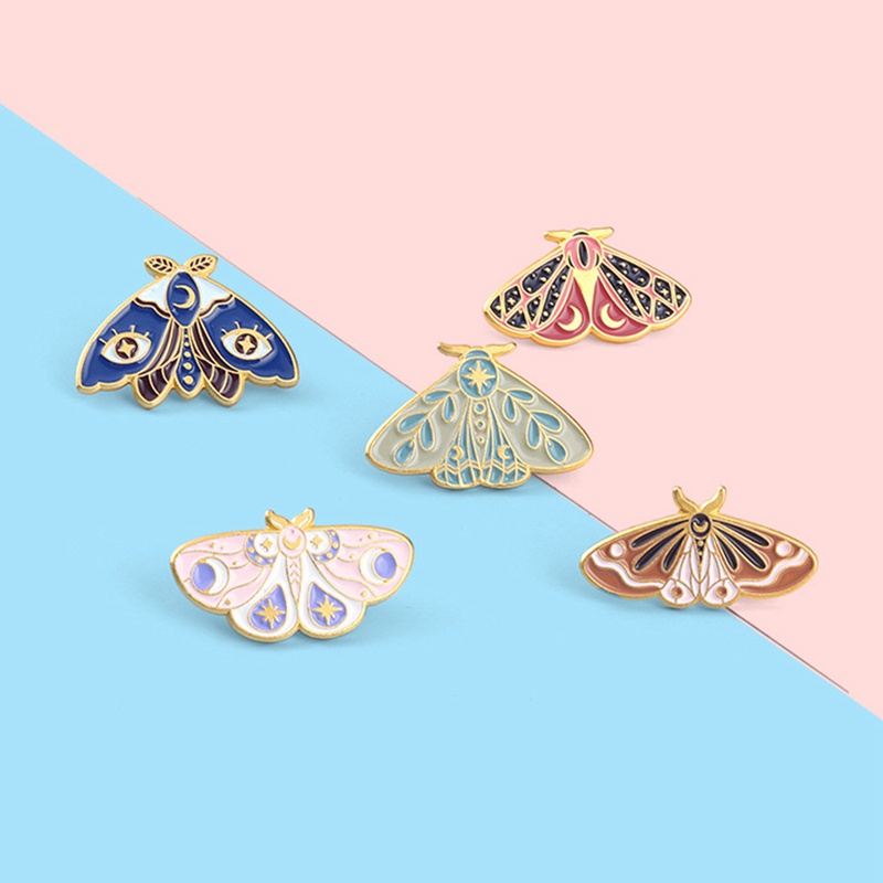 Ghim cài áo hình bướm tráng men dễ thương