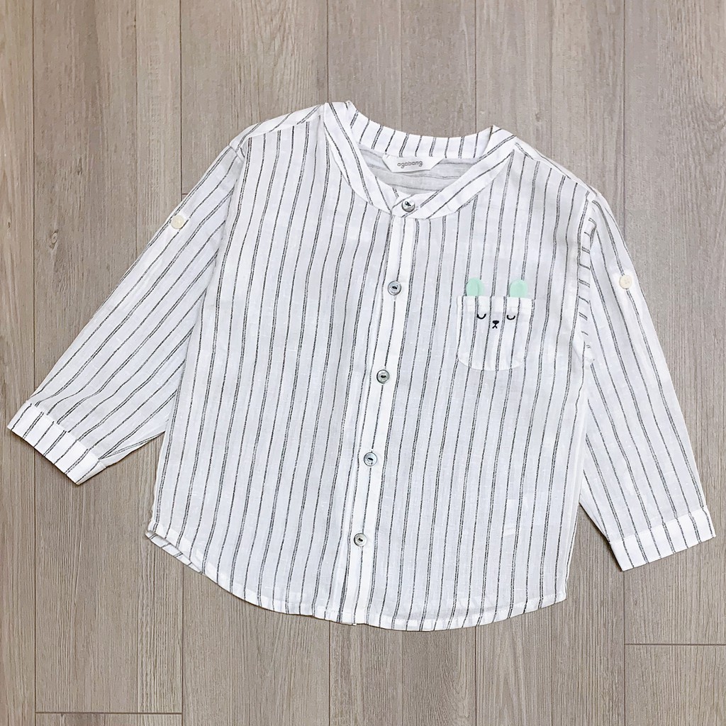 Áo sơ mi cho bé trai bé gái💕FREESHIP💕Agabang xuất Hàn dư xịn đét