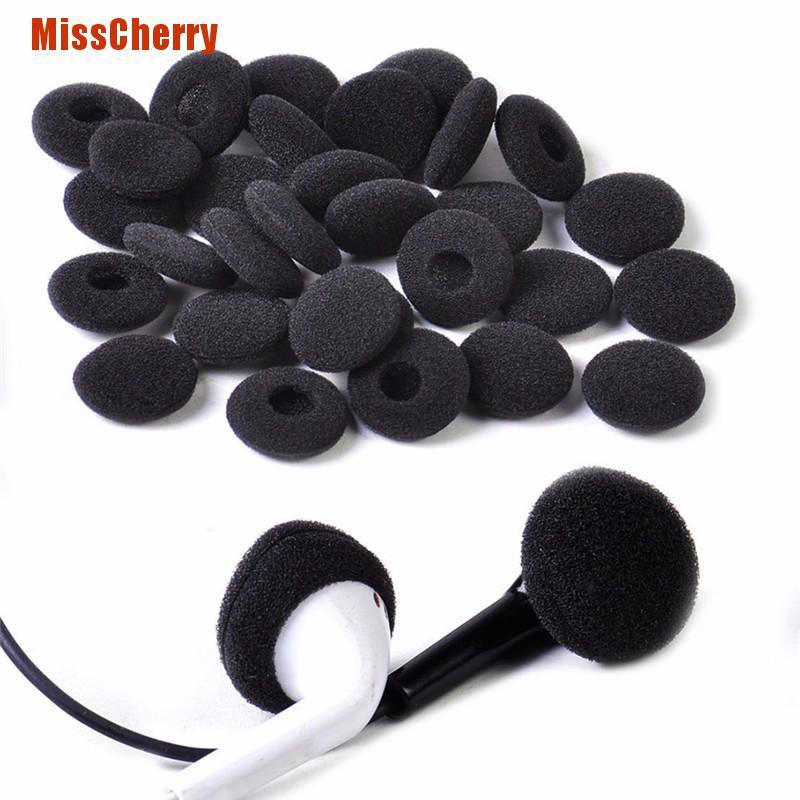 Set 30 Đệm Xốp Mềm Màu Đen Bọc Tai Nghe