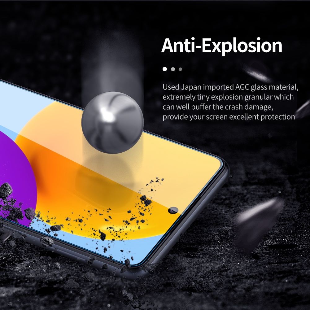 Kính cường lực bảo vệ màn hình Nillkin Amazing H+ PRO chống cháy nổ cho Samsung Galaxy M52 5G