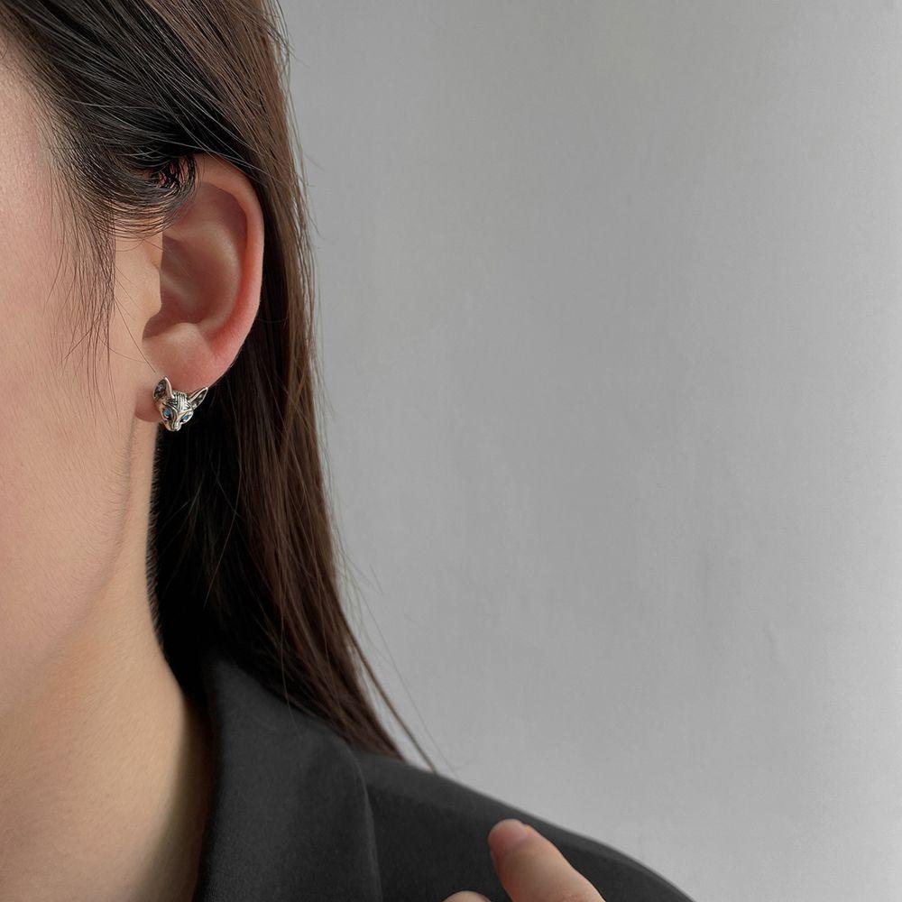 VANES1 Đôi Khuyên Tai Hình Động Vật Phong Cách Retro Hàn Quốc Cho Nữ