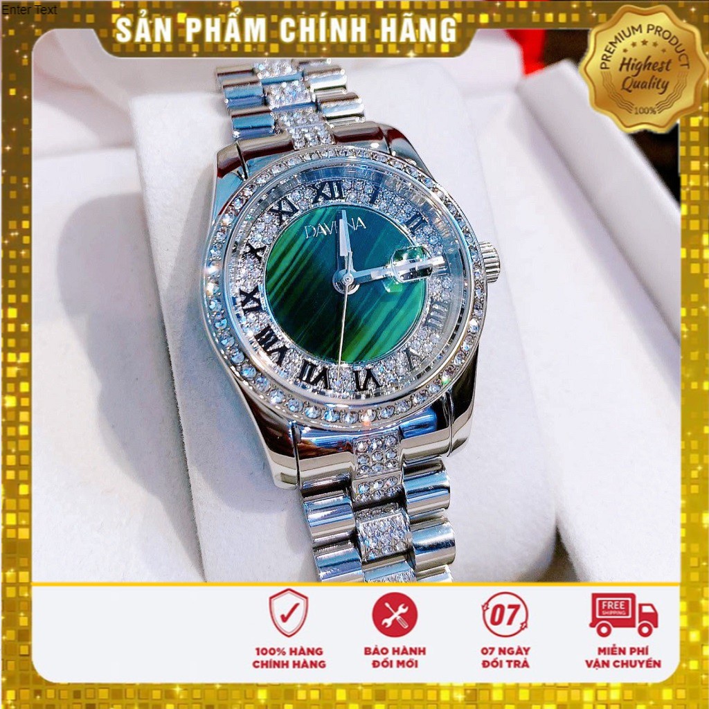 Đồng Hồ Nữ Davena 61803 Silver Chính Hãng 34mm