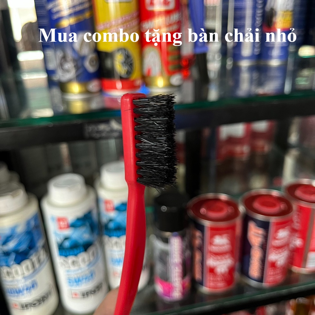 [Tặng Bàn Chải Nhỏ] Combo Bôi trơn dưỡng sên BZ + Rửa sên BZ + +Bóng Vỏ, Nhựa Nhám BZ Bàn chải sên 3D