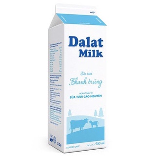Sữa Tươi Thanh Trùng Dalat Milk 950ml