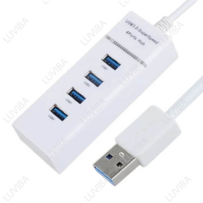 Hub usb 3.0 bộ chia cổng usb 4 port 4 cổng máy tính laptop LUVIBA HB04