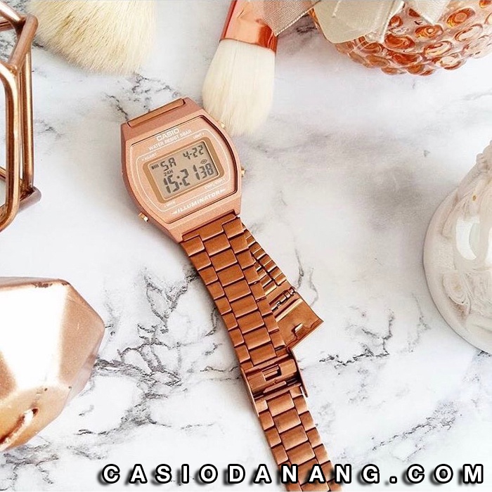 Đồng hồ nữ dây kim loại Casio chính hãng Anh Khuê B640WC-5ADF (35mm)