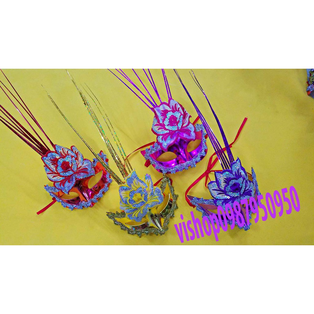 SK-mặt nạ lông vũ ( kèm ảnh thật )-( MK3) |shopee. Vn\Shopdenledz KTiện Dụng
