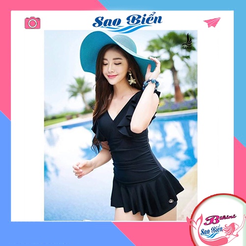 Đồ Bơi Liền Thân Kiểu Váy Kín Đáo