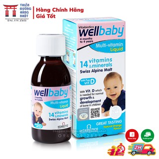 Vitamin tổng hợp WELLBABY Multi-Vitamin Liquid bổ sung Vitamin cho bé [Date t6/2022]