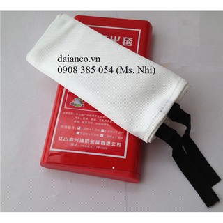 Thảm chống cháy, chăn dập lửa bằng sợi thủy tinh kích thước 1 x 1m - Hình thật - TCC1M