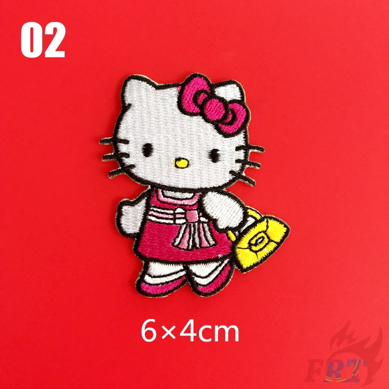 1 Miếng Dán Quần Áo Tự Dính Hình Hello Kitty Dễ Thương