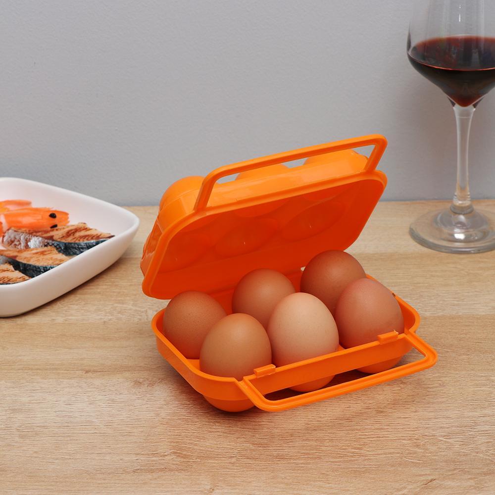 SUYO Hộp Đựng Trứng 6 / 12 Ngăn Bằng Nhựa Tiện Dụng Khi Đi Cắm Trại
