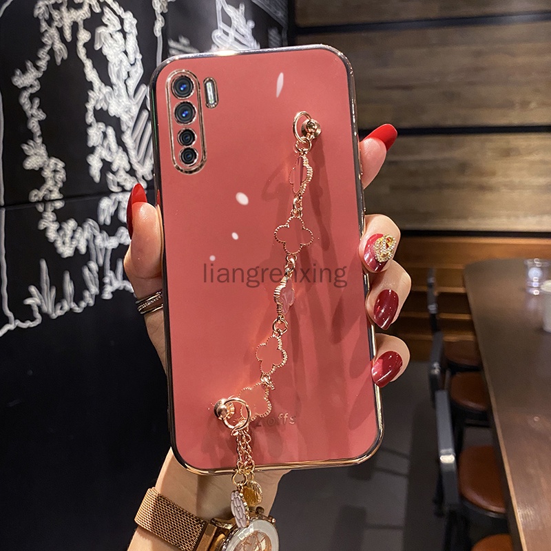 Ốp lưng oppo reno 3 pro oppo reno 3 Ốp Điện Thoại Silicon Mềm Chống Sốc Kèm Dây Đeo Cho oppo reno 3 pro oppo reno 3