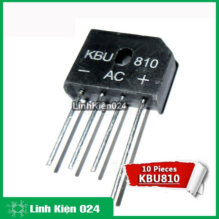 Diode cầu chỉnh lưu KBU810 dòng 8A 1000V