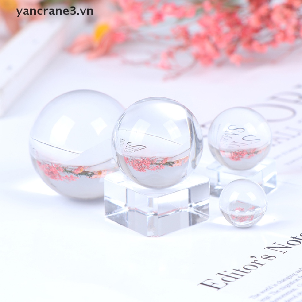 1 quả cầu pha lê trong suốt 3.vn dùng làm đạo cụ chụp ảnh