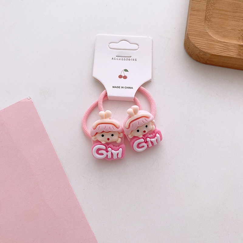 Set 2 Dây Cột Tóc Co Dãn Dễ Thương Cho Bé Gái