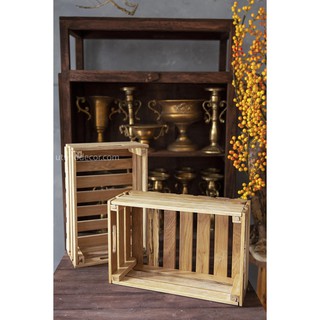 Thùng gỗ pallet gấp gọn kích thước (D40 x R26 x C15 cm)