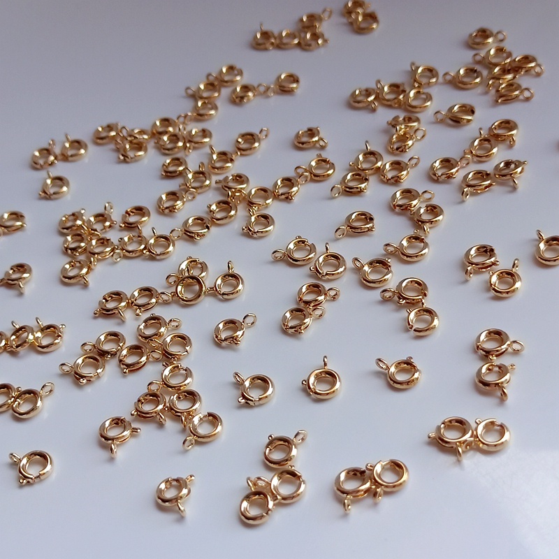 Móc Khóa Càng Cua Bằng Đồng 14K Màu Vàng Kim Chuyên Dụng Làm Đồ Thủ Công diy