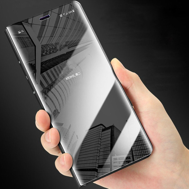 Samsung Galaxy A30/ A50 Bao da nắp lật tráng gương thông minh cho