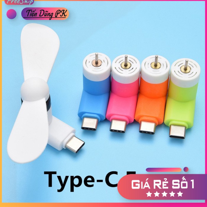 Quạt Mini Cắm Điện Thoại Tiện Lợi - 4 Chân - Micro-Type C-Linghtning-USB- PHỤ KIỆN BEN