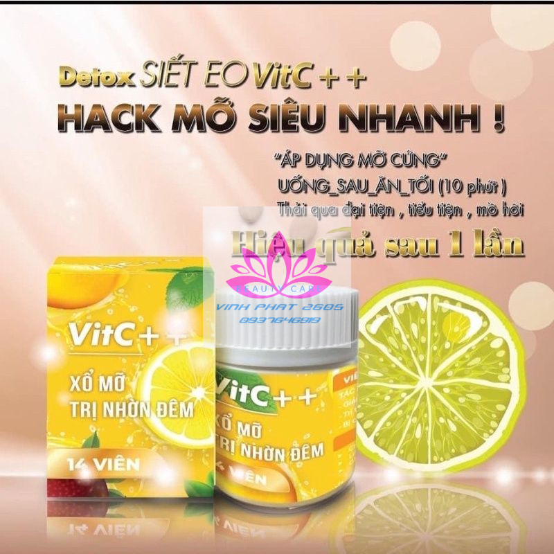 (Hộp 14 viên)Viên Xổ Mỡ, Mỡ đâu Xổ đó. Hàng Chính Hãng Vic