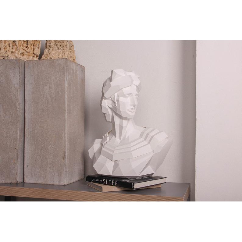 Bộ kit Mô hình giấy 3D tượng thần Apollo học vẽ hình họa, trang trí nhà cửa, shop thời trang