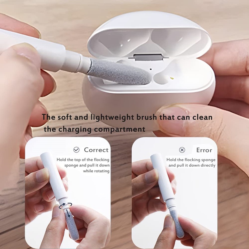 Bộ dụng cụ vệ sinh tai nghe không dây DLLENCASE B003