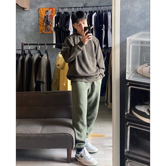 Quần Thun Sweatpants Nam nữ Vải siêu dày Brand US