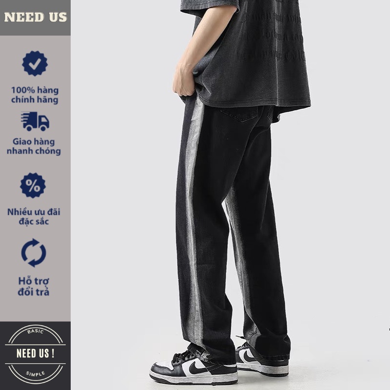 38-95kg  Quần jean BAGGY XÁM BẠC ỐNG RỘNG, quần SUÔNG cực đẹp cotton thoáng mát hot trend 2022