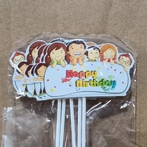 Set 10 Túi Thẻ Cắm Happy Birthday
