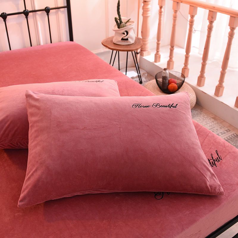 Bộ 2 Vỏ Gối Lông Nhung Mềm Mại Kích Thước 48 * 74cm