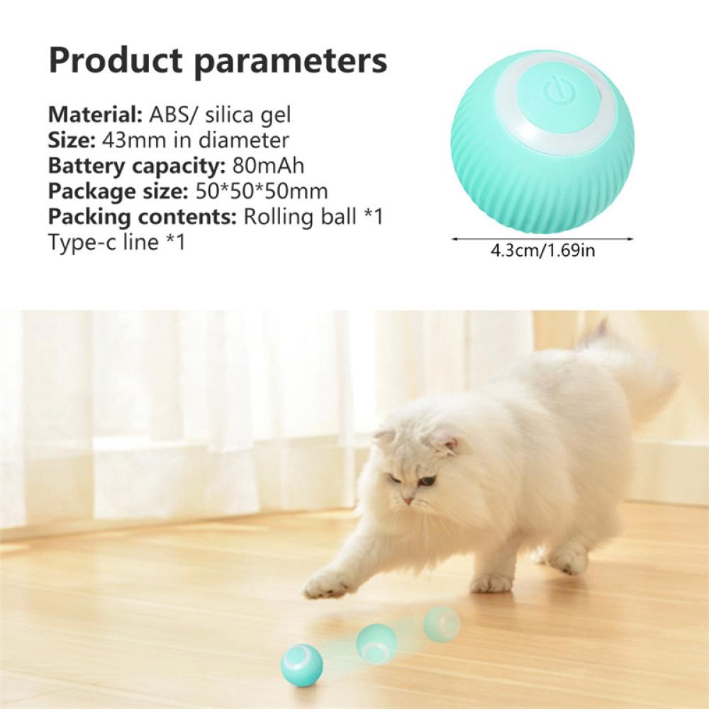 Đồ Chơi Bóng Lăn Tự Động Thông Minh Huấn Luyện Mèo Trong Nhà F4Z7