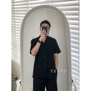 Áo sơ mi TENPO trơn basic | Cuban Shirt Nam