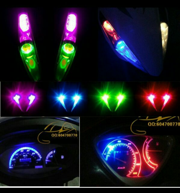 BỘ 2 ĐÈN LED 1 TẦNG  gán đồng hồ - xi nhan xe máy