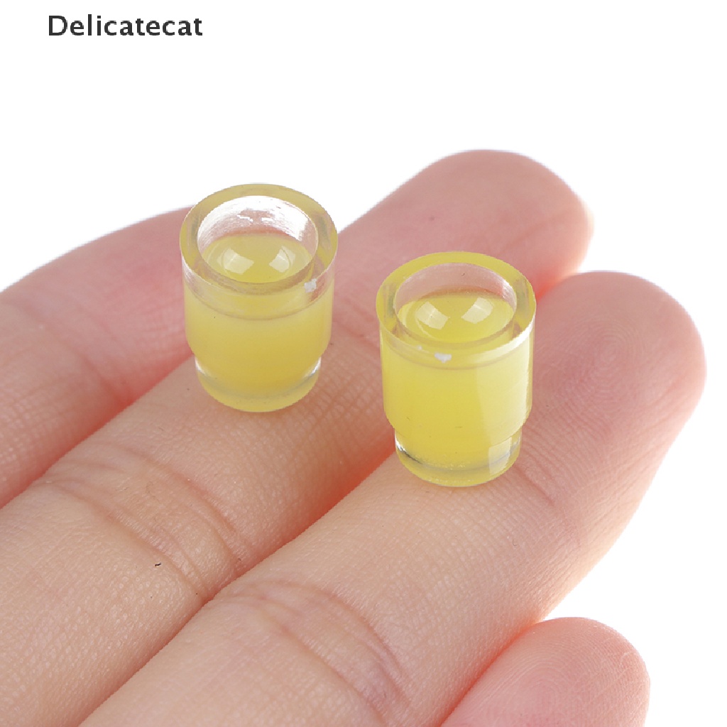 Bộ 3 Bình Nước Ép Trái Cây mini Tỉ Lệ 1: 12 Kèm 2 Cốc Cho Nhà Búp Bê