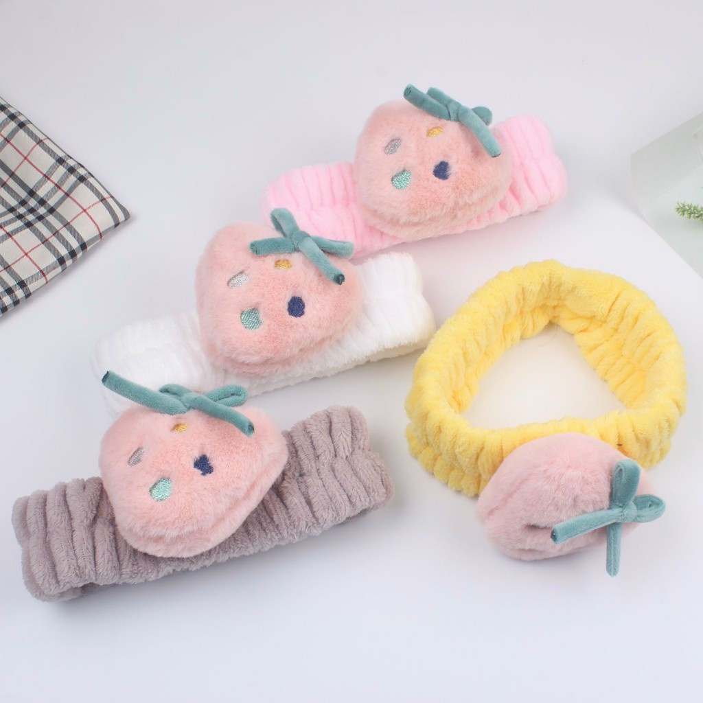 Băng đô quả dâu cute cho nữ - bé dùng được siêu mềm giá bán