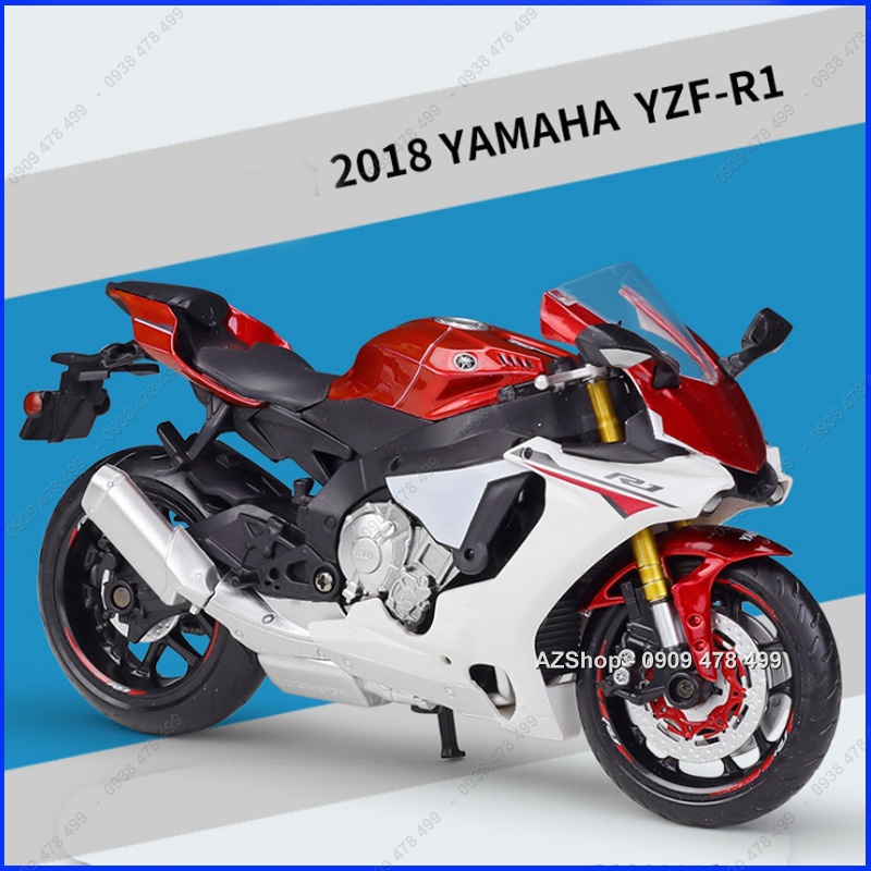 Mô Hình Xe Môtô Yamaha YZF-R1 Tỉ Lệ 1:12 - New - MSZ - 8736.1