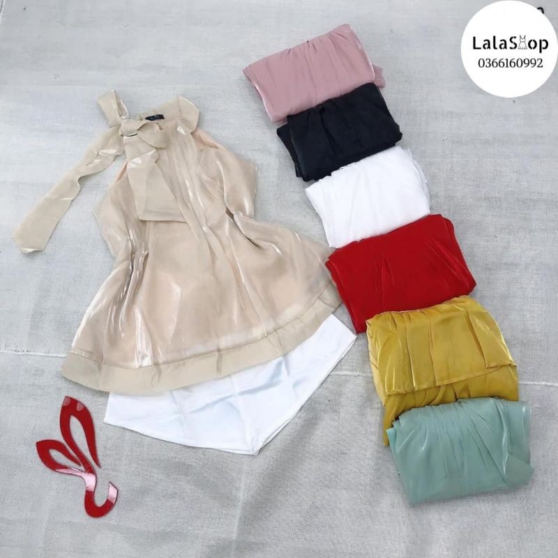 SET ÁO CỔ YẾM CỘT NƠ & QUẦN ĐÙI | BigBuy360 - bigbuy360.vn