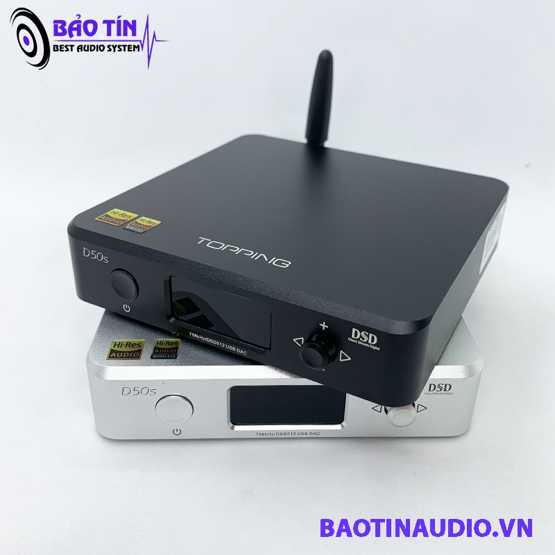 Dac Topping D50s Chính Hãng Tặng Kèm Dây Quang Audioquest Mĩ Và Nguồn 5V2A hỗ trợ bảo hành trọn đời