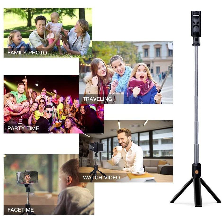 Gậy Chụp Ảnh Selfie 3 Trong 1 Kết Nối Bluetooth Cho Iphone Ios Android | BigBuy360 - bigbuy360.vn