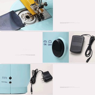 Máy may điện mini kèm bàn đạp chân