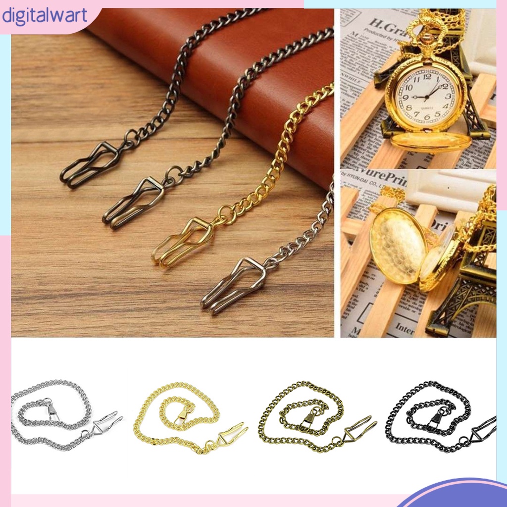 Dgggg Dgg✌❤ Vòng cổ HợP Kim Unisex HìNh ĐồNg Hồ Bỏ TúI