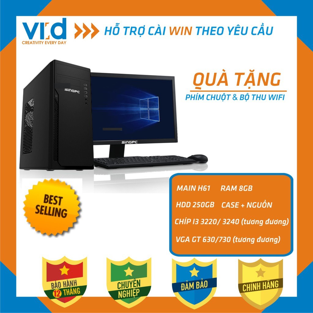 Bộ Máy Tính Chơi Game GTA5, PUBG MOBILE - maxsetting LOL , CF [ Màn mới ] - Bảo hành 12 tháng!!!