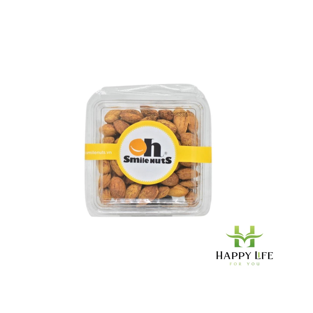 Hạt nhân mỹ rang bơ SMILE NUTS túi 500g - Happy Life for You