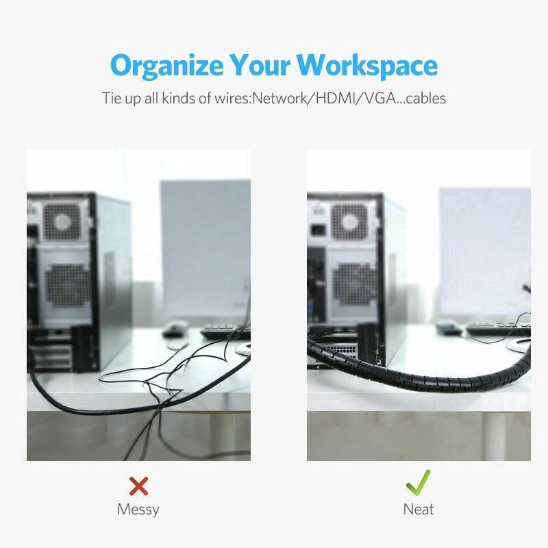 Dụng Cụ Quấn Dây Cáp Hình Xoắn Ốc Gọn Gàng Tiện Dụng